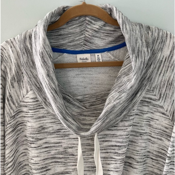 2X Heathered Gray Cowl Neck Long Sleeve Rafaella Women's Sweatshirt NWOT - Picture 4 of 7